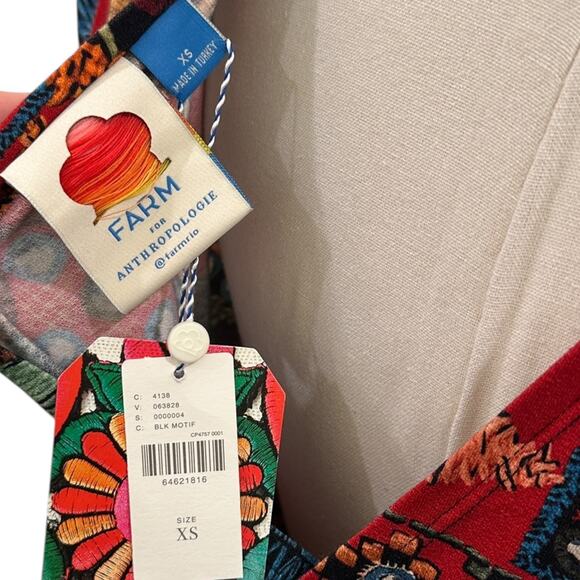 NWT Anthropologie x Farm Rio Geo Crop Top - Picture 6 of 9